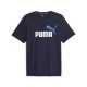 тениска,мъжки,тениски,puma,ess+,2,col,logo,short,sleeve,t,shirt,navy,(blue)