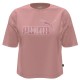 тениска,дамски,тениски,puma,ess+,marbleized,short,sleeve,t,shirt,peach,smoothies,(pink)