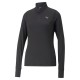 блуза,дамски,блузи,puma,run,favorite,half,zip,sweatshirt,black