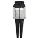 анцуг,детски,анцузи,adidas,tiberio,3,stripes,colorblock,fleece,tracksuit,grey