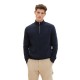 блуза,мъжки,пуловери,tom,tailor,1038253,cosy,knitted,troyer,half,zip,sweater,blue,(captain,navy,melange)