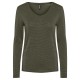 тениска,дамски,тениски,pieces,billo,long,sleeve,v,neck,t,shirt,grape,leaf,(green)