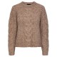 блуза,дамски,пуловери,дамски,плетени,дрехи,pieces,nina,sweater,fossil,(beige)