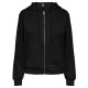блуза,дамски,блузи,pieces,chilli,full,zip,sweatshirt,black,(black)