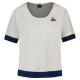тениска,дамски,тениски,le,coq,sportif,2320636,saison,n°2,short,sleeve,t,shirt,beige,(beige,chiné,Écru,victory,blue)