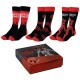 чорапи,мъжки,чорапи,cerdá,stranger,things,half,long,socks,3,units,red,(multicolor)