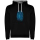 суичър,мъжки,пуловери,kruskis,angler,fingerprint,two,colour,hoodie,black,grey,(black)