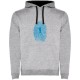 суичър,мъжки,пуловери,kruskis,hiker,fingerprint,two,colour,hoodie,heather,grey,black,(grey)