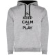 суичър,мъжки,пуловери,kruskis,keep,calm,and,play,football,two,colour,hoodie,heather,grey,black,(grey)