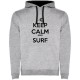 суичър,мъжки,пуловери,kruskis,surf,keep,calm,and,surf,two,colour,hoodie,heather,grey,black,(grey)