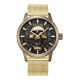 часовник,часовници,police,raho,skull,mesh,3h,watch,golden
