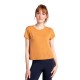 тениска,дамски,тениски,lolë,everyday,short,sleeve,v,neck,t,shirt,inca,gold,(orange)