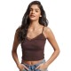 потник,дамски,топове,superdry,vintage,rib,lace,trim,cami,sleeveless,top,brown,(dark,chocolate,brown)