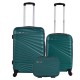 куфари,wellhome,wh4177,trolley,bag,3,units,green,(green)