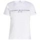 тениска,дамски,тениски,tommy,hilfiger,reg,corp,logo,regular,fit,short,sleeve,t,shirt,white
