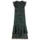 рокля,дамски,поли,и,рокли,scotch,&,soda,flounce,sleeveless,midi,dress,feather,bottle,green,(green)