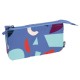 канцеларски,принадлежности,milan,5,pocket,the,fun,animals,special,series,pencil,case,blue,(blue)