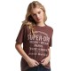 тениска,дамски,тениски,superdry,archive,script,graphic,short,sleeve,t,shirt,brown,(deep,mahogany,brown,slub)
