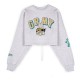 блуза,дамски,блузи,grimey,hive,crop,heavyweight,sweatshirt,grey