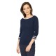 тениска,дамски,тениски,sea,ranch,charlotte,3,4,sleeve,t,shirt,sr,navy,(blue)