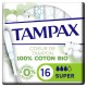 хигиена,тяло,tampax,organic,super,tampons,16,units,clear,(multicolor)