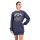 рокля,дамски,поли,и,рокли,superdry,luxe,metallic,logo,long,sleeve,short,dress,blue