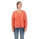 блуза,дамски,пуловери,дамски,плетени,дрехи,superdry,oversized,v,neck,sweater,crabapple,orange,marl,(orange)