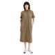 рокля,дамски,поли,и,рокли,dockers,button,front,short,sleeve,midi,dress,brown,(harvest,gold)