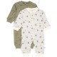 детски,пижами,pippi,2,pack,long,sleeve,sleepsuit,multicolor,(deep,lichen,green)