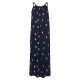 сако,дамски,поли,и,рокли,vero,moda,maya,long,dress,blue,(navy,blazer,aop,venus,flower)