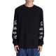 тениска,мъжки,тениски,dc,shoes,all,smiles,long,sleeve,t,shirt,black