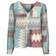 тениска,дамски,тениски,only,alma,life,poly,long,sleeve,v,neck,t,shirt,multicolor,(molten,lava,aop,389,zigzag,rhombus)