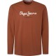 тениска,мъжки,тениски,pepe,jeans,eggo,long,sleeve,t,shirt,sculpture,(brown)