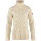 блуза,дамски,пуловери,дамски,плетени,дрехи,fjällräven,Övik,cable,high,neck,sweater,chalk,white