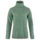 блуза,дамски,пуловери,дамски,плетени,дрехи,fjällräven,Övik,cable,high,neck,sweater,patina,green