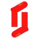 чорапи,мъжки,чорапи,happy,socks,hs604,r,solid,rib,socks,red,(multicolor)
