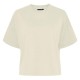 тениска,дамски,тениски,pieces,chilli,summer,2,4,loose,short,sleeve,t,shirt,beige,(white,pepper)