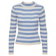 блуза,дамски,пуловери,дамски,плетени,дрехи,pieces,crista,17115047,sweater,hydrangea,stripes,wide,birch,stripes,(blue)