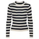 блуза,дамски,пуловери,дамски,плетени,дрехи,pieces,crista,17115047,sweater,sky,captain,stripes,wide,birch,stripes,(beige,blue)