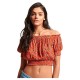 тениска,дамски,тениски,superdry,smocked,short,sleeve,t,shirt,orange,(autumn,blossom,orange)