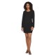 рокля,дамски,поли,и,рокли,vila,armerone,long,sleeve,short,dress,black,(black)