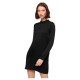 рокля,дамски,поли,и,рокли,superdry,satin,mock,neck,long,sleeve,short,dress,black,(black)