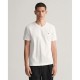 тениска,мъжки,тениски,gant,shield,short,sleeve,v,neck,t,shirt,white