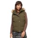 потник,дамски,потници,superdry,everest,faux,fur,vest,green,(military,olive)