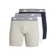 боксерки,мъжко,бельо,jack,&,jones,solid,boxers,3,units,light,grey,melange,pack,white,navy,blazer,(multicolor)