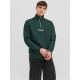 блуза,мъжки,пуловери,jack,&,jones,vesterbro,sweat,quarter,zip,hn,sn,half,zip,sweatshirt,green,(magical,forest)