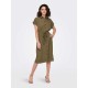 рокля,дамски,поли,и,рокли,only,hannover,short,sleeve,long,dress,cub,(green)