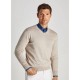 блуза,мъжки,пуловери,façonnable,cosilk,v,neck,sweater,light,beige