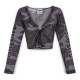 тениска,дамски,тениски,grimey,tusker,temple,micro,mesh,crop,long,sleeve,v,neck,t,shirt,grey,(black)