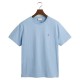 тениска,мъжки,тениски,gant,2003184,regular,fit,short,sleeve,t,shirt,capri,blue,(blue)